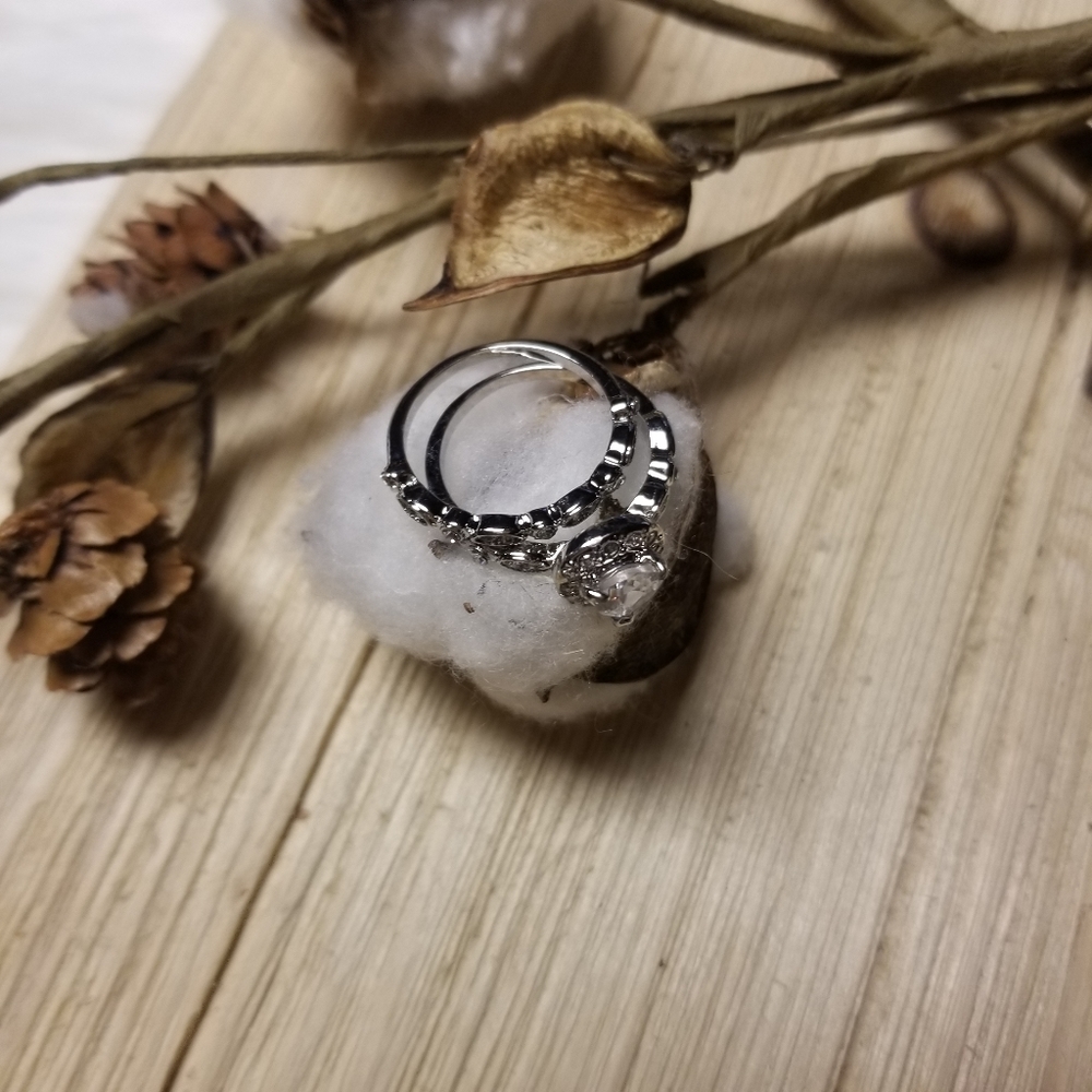 💍💍Very Pretty 2pc Pear Shape CZ Ring💍💍 - Picture 10 of 10